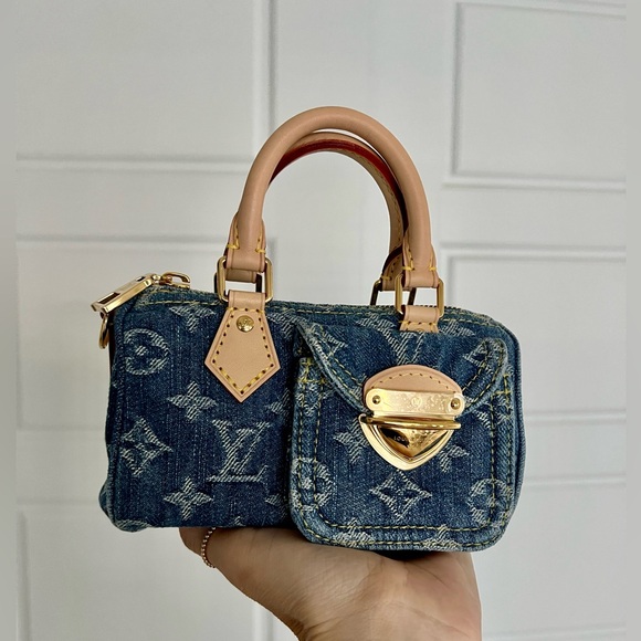 RARE Louis Vuitton Denim nano speedy - Picture 2 of 11